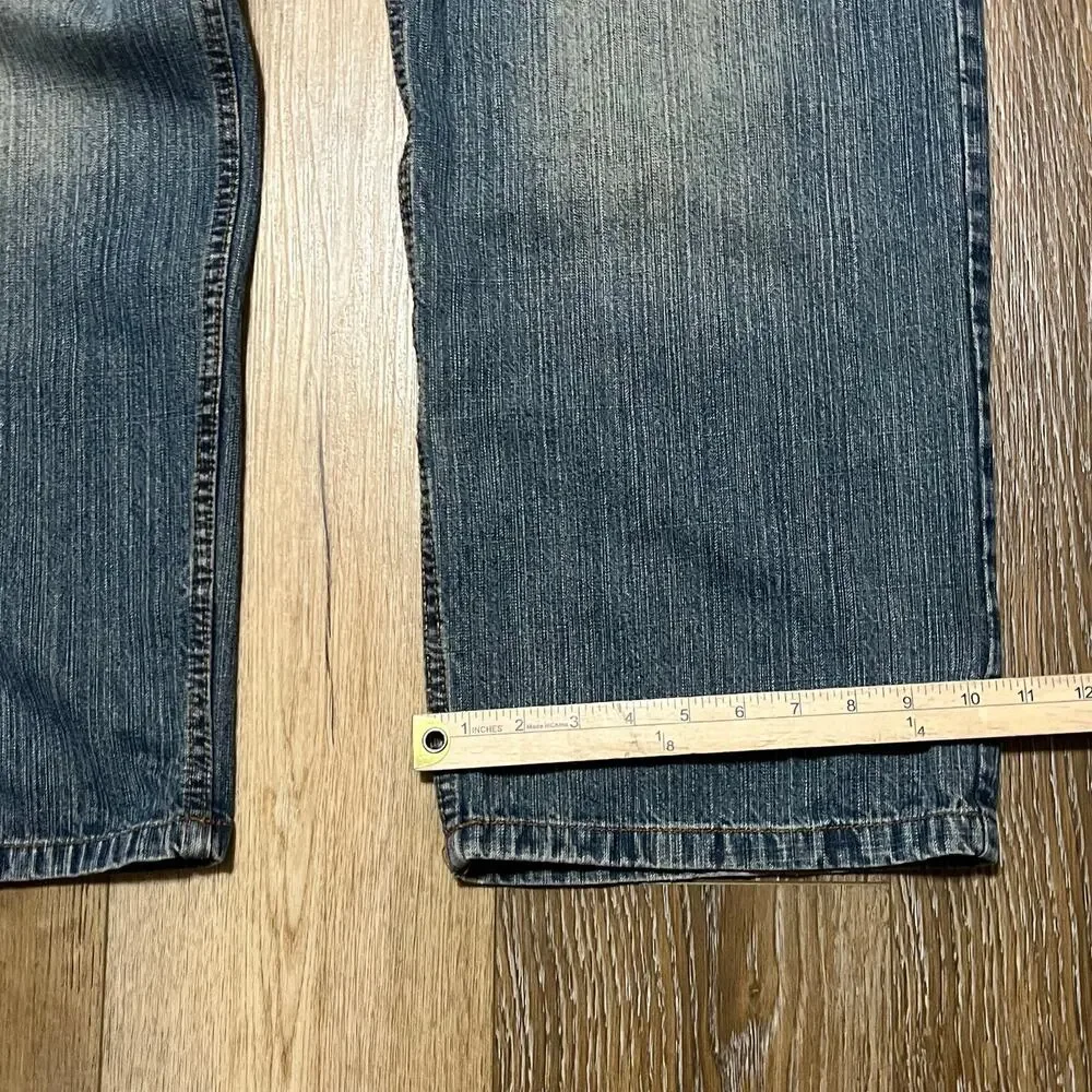 VTG Y2K Mecca Jeans 36x32 Baggy Fit Grunge Skater JNCO Faded Wash 90s Hip Hop